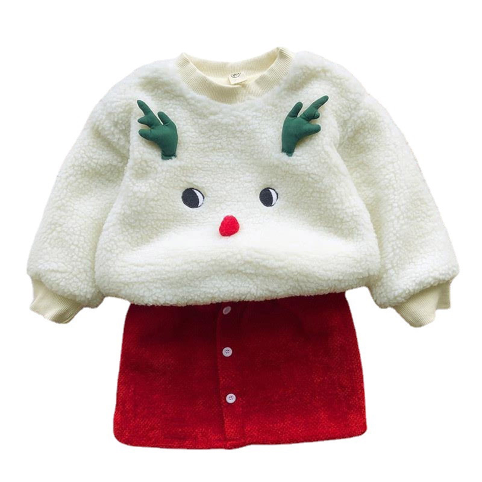 Ketyyhchn99 Girls Fall Dress Christmas Party Dresses Long Sleeve Tops