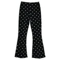 thumbnail image 1 of Ketyyh-chn99 Girls Flare Leggings High Waist Bell Bottom Pants Girls Capris Leggings 3/4 Lenght Basic Solid Waist Casual Pants for Kids Size for 3-4 Years,Black, 1 of 5