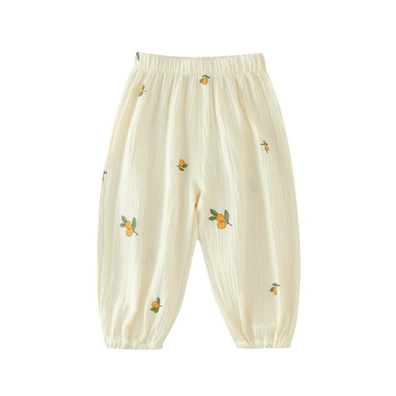 Ketyyh-chn99 Girls Flared Leggings Baby Newborn Fall Clothes Floral Harem Pant Toddler Kids Summer Loose Beach Pants Yellow,6 Years