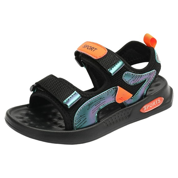 Ketyyh-chn99 Girls Hiking Sandals Boys Girls Sandals Open-Toe Summer Outdoor Unisex Child Sport Sandals Athletic Lightweight Size for US 11.5,Orange