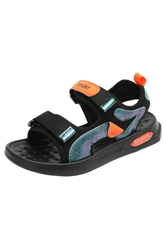 Girls Sandals,Children Sandals Boys Girls Sandals Open-Toe Summer Outdoor Unisex Child Sport Sandals Athletic Lightweight Size for US 1,Orange