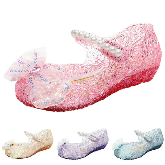 Ketyyh-chn99 Girls Sandals Toddler Jelly Shoes for Girls Birthday Sandals for Girls Toddler Glitter Sandals Dress Sandals Slippers Big Kid Girls Sandals for 12.5,Yellow