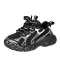 thumbnail image 1 of Ketyyh-chn99 Girls Shoes Toddler Sneakers Kids Shoes Kids Girls Shoes Soft Insole Toddler Slip on Sneakers Tennis Shoes for Girls Boys Black,11.5, 1 of 5