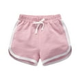 thumbnail image 1 of Ketyyh-chn99 Girls Shorts Cotton Stretch Pocket Shorts for Girls Lightweight Kids Summer Clothing Seamless Bike Shorts Pants Trousers Pink,5-6 Years, 1 of 4