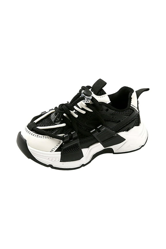 Girls' Sneakers Toddler Sneakers Boys Girls Lighting Up Night Light Sneakers Kids Lightweight Breathable Strap Athletic Running Shoes for Little Kids Running Shoes Black,13