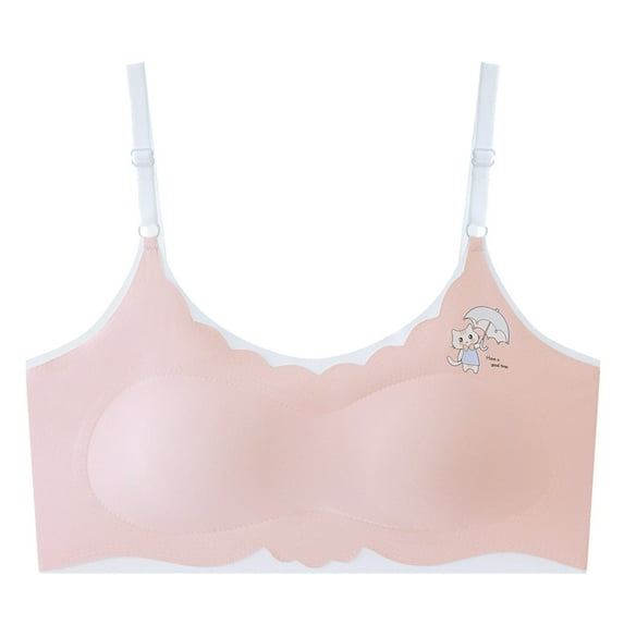 Ketyyh-chn99 Girls Sports Bras Cotton Girls Training Bra Crop Cami Training Bras for Girls with Adjustable Straps Cotton Bra for 10-12 Years,Pink