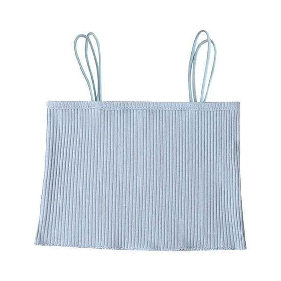 Ketyyh-chn99 Girls Tank Tops Girls Clothes Baby Girls Undershirts Summer Sleeveless Vest Blue,18-24 Months