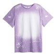 thumbnail image 1 of Ketyyh-chn99 Girls Tops Kids Baby Girls Short Sleeve Shirt Tops Purple,120, 1 of 3