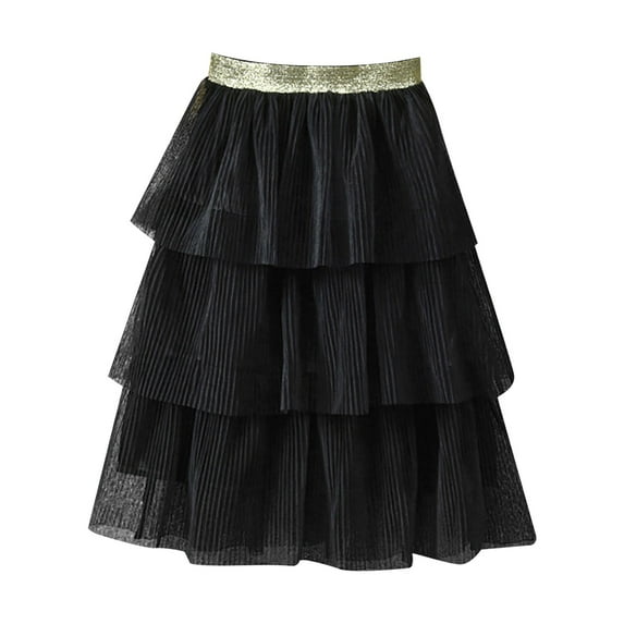 Ketyyh-chn99 Girls Tutu Skirt Baby Kids Girls Princess Sequins Party Dance Ballet Tutu Skirts 5-6 Years,Black