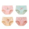 thumbnail image 1 of Ketyyh-chn99 Girls' Underwear Cotton Briefs Wireless Comfortable Briefs for Girls Teens 4 Pack Panties Pink,M, 1 of 5