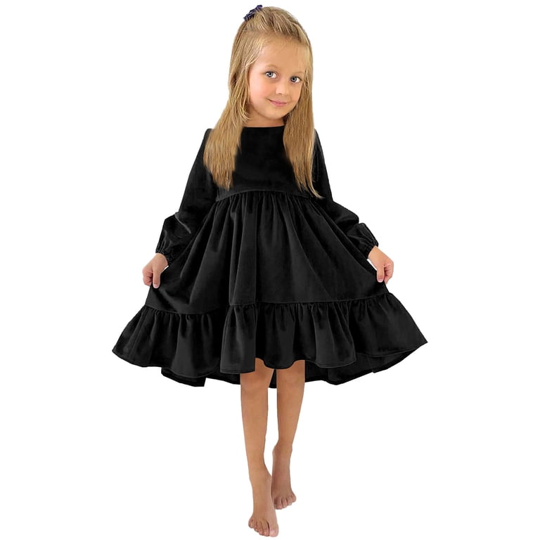 Ketyyh-chn99 Girls Vintage Velvet Dress Long Sleeve Casual Wedding Party Princess Maxi Fall Winter Holiday Clothes Black,M - Walmart.com Ketyyh-chn99 Girls Vintage Velvet Dress Long Sleeve Casual Wedding Party Princess Maxi Fall Winter Holiday Clothes Black,M - Walmart.com