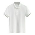 thumbnail image 1 of Ketyyh-chn99 Golf Polos for Men Shirts for Men Fashion Button Down Casual Tops 2024 White,3XL, 1 of 5