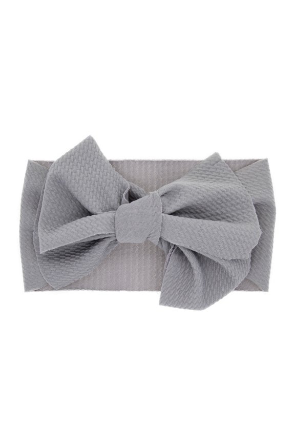 Headband for Baby Girl Cute Hair Bows Flower Hair Accessories for Kids Grey
