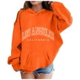 thumbnail image 1 of Ketyyh-chn99 Hoodies for Teen Girls Cute Trendy Crop Top Hoodie Girls Long Sleeve Hooded Sweatshirt Oversized Graphic Hoodies Cute Pullovers Tops Size for 3-4 Years,Orange, 1 of 4