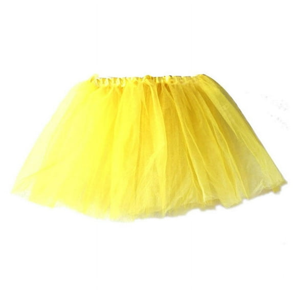 Ketyyh-chn99 Infant Baby Girls Fluffy Soft Tutu Skirt Toddler Princess Tulle Ruffled Bloomers Pants Yellow,S