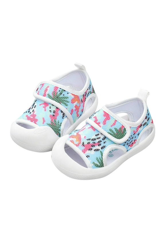 Infant Sandals Girls Infant Girl Shoes Baby Girls Summer Leather Sandals with Soft Sole for 7,Hot Pink