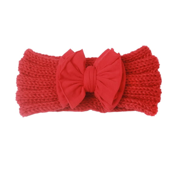 Ketyyh-chn99 Kids Girl Baby Headband Flower Bow Hair Band Accessories Red