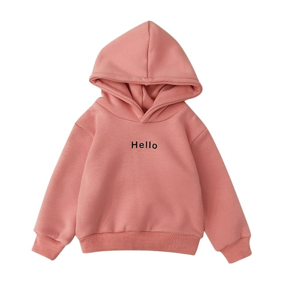 Ketyyh-chn99 Kids Hoodies Boys Girls Cartoon Sweatshirt Hooded Pullover Warm Hoodie Pink,6-7 Years