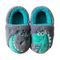 thumbnail image 1 of Ketyyh-chn99 Kids House Slippers Winter Warm Shoes Toddler Slippers Non-Slip Lightweight Comfortable Kids Indoor Grip House Home Shoes for Boys Girl Size for 14,Grey, 1 of 4