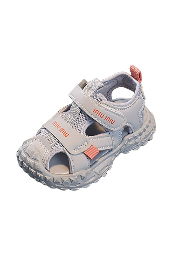 Kids Lightweight Slip On Running Shoes Kids Girls Boys Shoes Shoes Kids Anti-Slip Sneakers Lightweight Hiking Sneakers for Toddler Little Big Kid Size for US 7.5,Light Gray