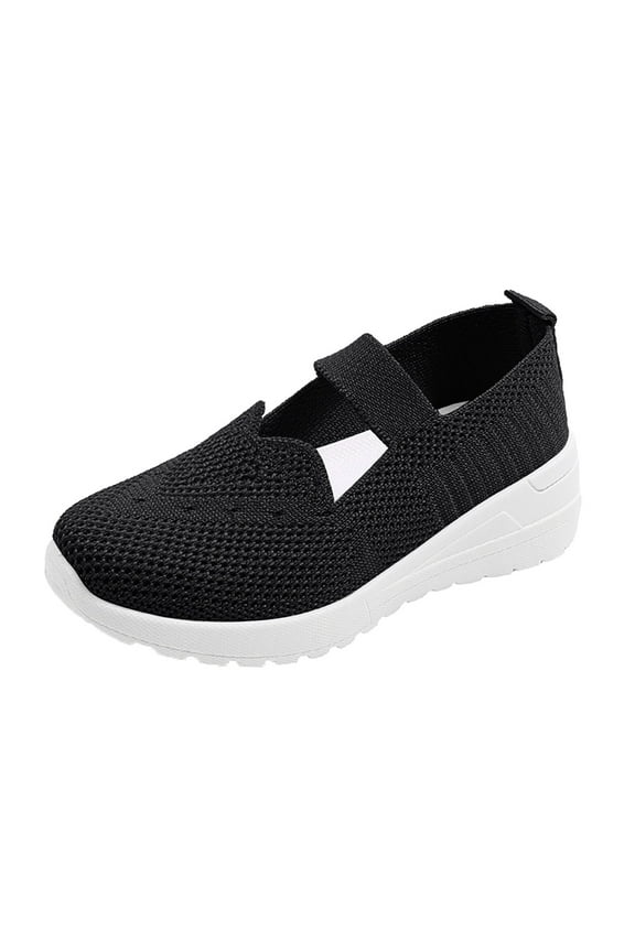 Kids Lightweight Slip On Running Shoes Kids Shoes for Boys Girls Sneakers Sports Knitted Mesh Athletic Walking Gym Sports Breathable Toddler Little Kid Big Kid Size for US 13.5,Black