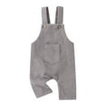 thumbnail image 1 of Ketyyh-chn99 Kids Pants Boys Girls Overalls Solid Color Jumpsuits Romper Pants Grey,100, 1 of 5