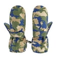 thumbnail image 1 of Ketyyh-chn99 Kids Ski Gloves Full Fingers Knitted Gloves Warm Winter Gloves for Little Boys Girls Camouflage,L, 1 of 2
