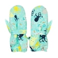 thumbnail image 1 of Ketyyh-chn99 Kids Ski Gloves Full Fingers Knitted Gloves Warm Winter Gloves for Little Boys Girls Green,L, 1 of 2