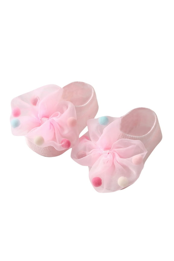 Kids Socks Infant Socks Kids Socks Soft Toddler Shoes Socks Bowkot Princess Socks Floor Socks Pink,10