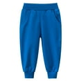 thumbnail image 1 of Ketyyh-chn99 Little Boys Baby Boys Pants Jogger Sweatpant with Pocket Kids Fall Winter Clothes Blue,90, 1 of 2