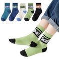 thumbnail image 1 of Ketyyh-chn99 Little Boys Cotton Fashion Crew Socks 5 Pair Pack for Boys AG,2XL, 1 of 3