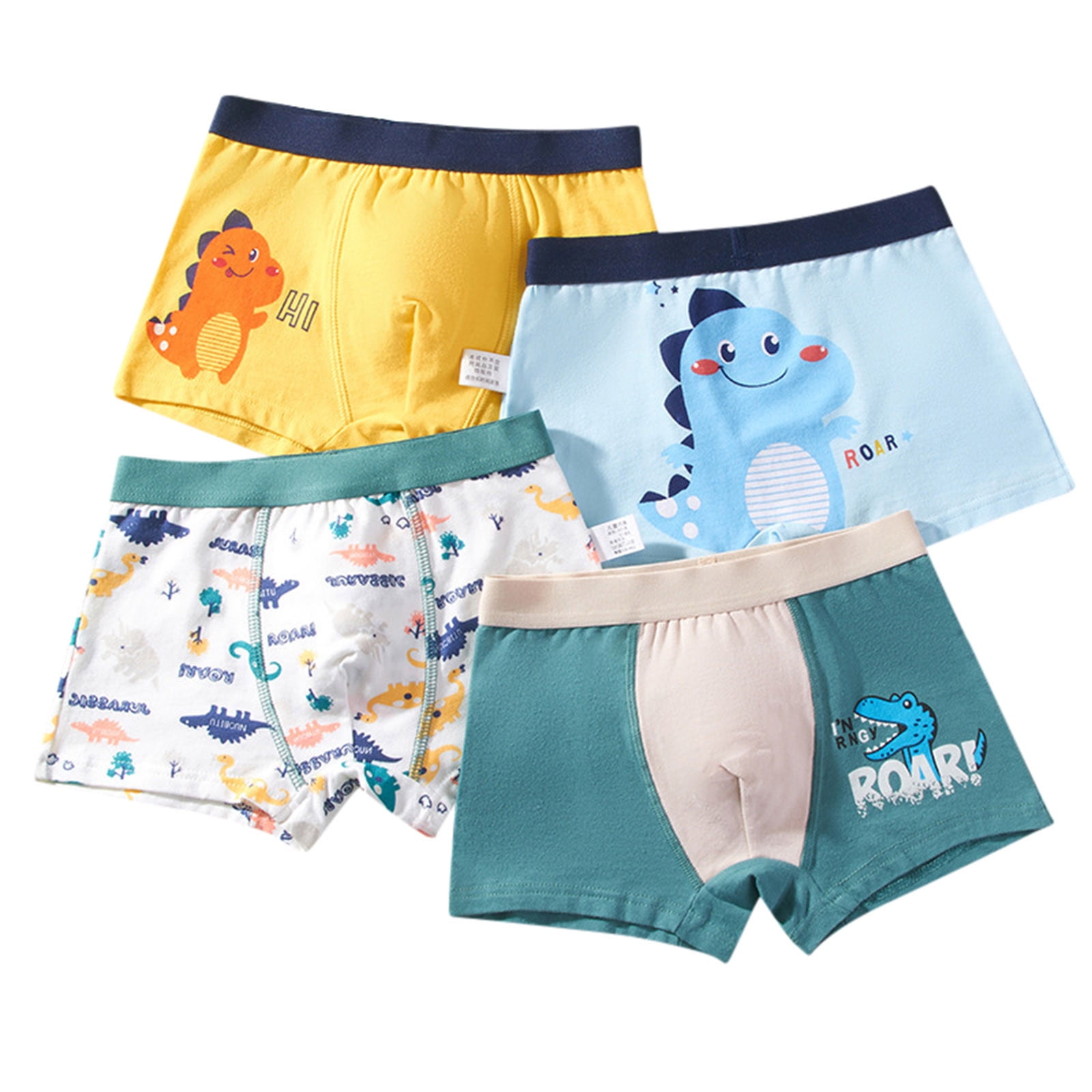 9 PK Cotton Toddler Little Boys Kids Underwear Boxer Briefs Size 4T 5T 6T  7T 8T
