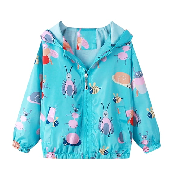 Ketyyh-chn99 Little Girl Jackets Baby Girls Jackets 2025 Lightweight Breathable Outwear Cardigan for Toddler Size for 100,Sky Blue