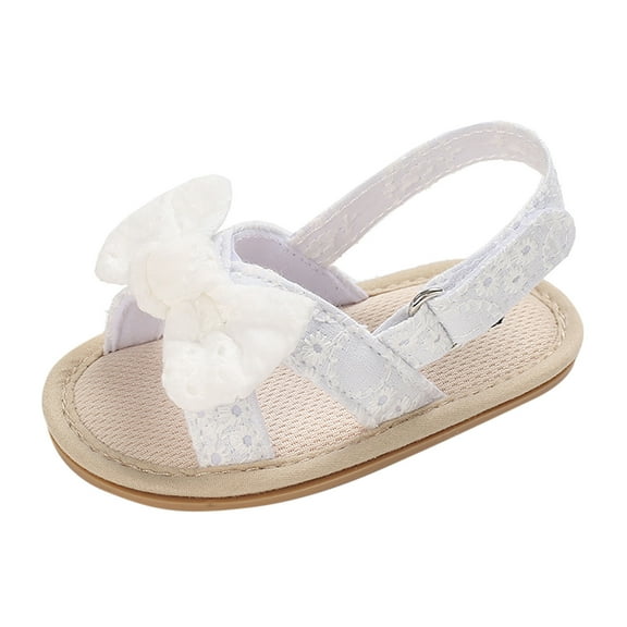 Ketyyh-chn99 Little Girl Sandals Princess Girls Sandals Kids Shoes Toddler Girl Sandals White,13