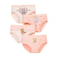 thumbnail image 1 of Ketyyh-chn99 Little Girls' Soft Cotton Underwear Kids Cool Breathable Comfort Panty Bikini Seamless Briefs Toddler Undies(Pack of 4) Pink,140, 1 of 4