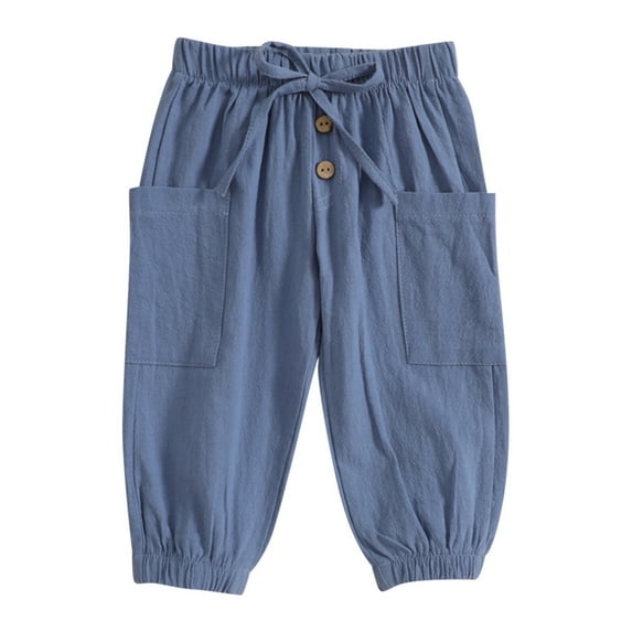 Ketyyh-chn99 Long Pants for Boys 2024 Casual Baby and Toddler Boy Jogger Pants 3-4 Years,Blue