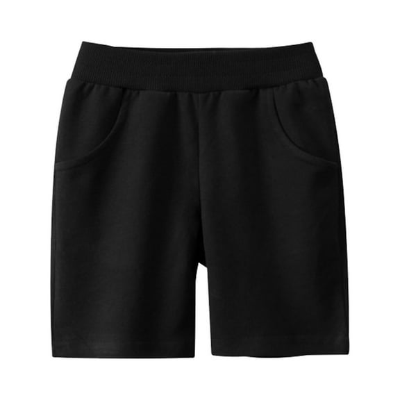 Ketyyh-chn99 Long Pants for Boys Kids Summer Shorts Drawstring Cargo Pants Waist Casual Baggy Pants 6 Years,Black