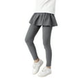 thumbnail image 1 of Ketyyh-chn99 Long Pants for Girls Solid Pattern Pants Children Cute Stretchy Trousers Dark Gray,120, 1 of 4