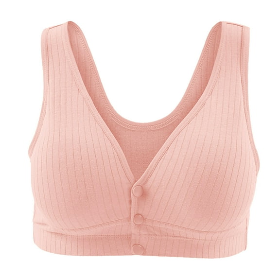 Ketyyh-chn99 Maternity Bra Womens Seamless Nursing Bra Breastfeeding Bralette Comfortable Sleeping Bra Pink,M