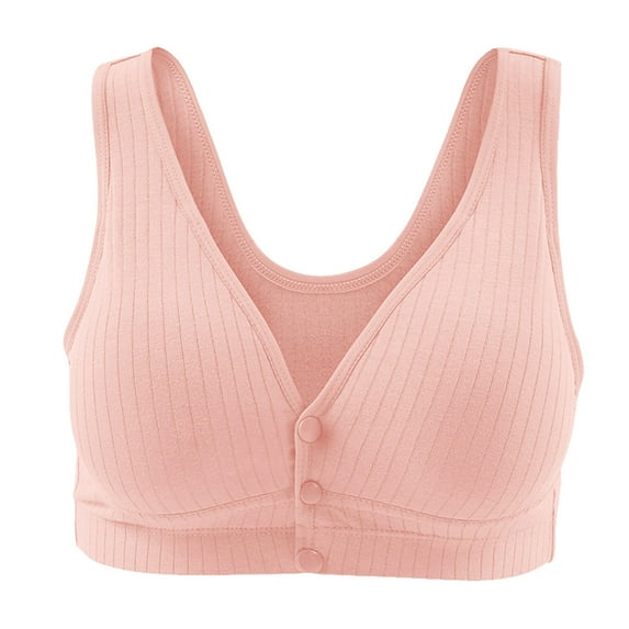 Ketyyh-chn99 Maternity Bra Womens Seamless Nursing Bra Breastfeeding Bralette Comfortable Sleeping Bra Pink,M