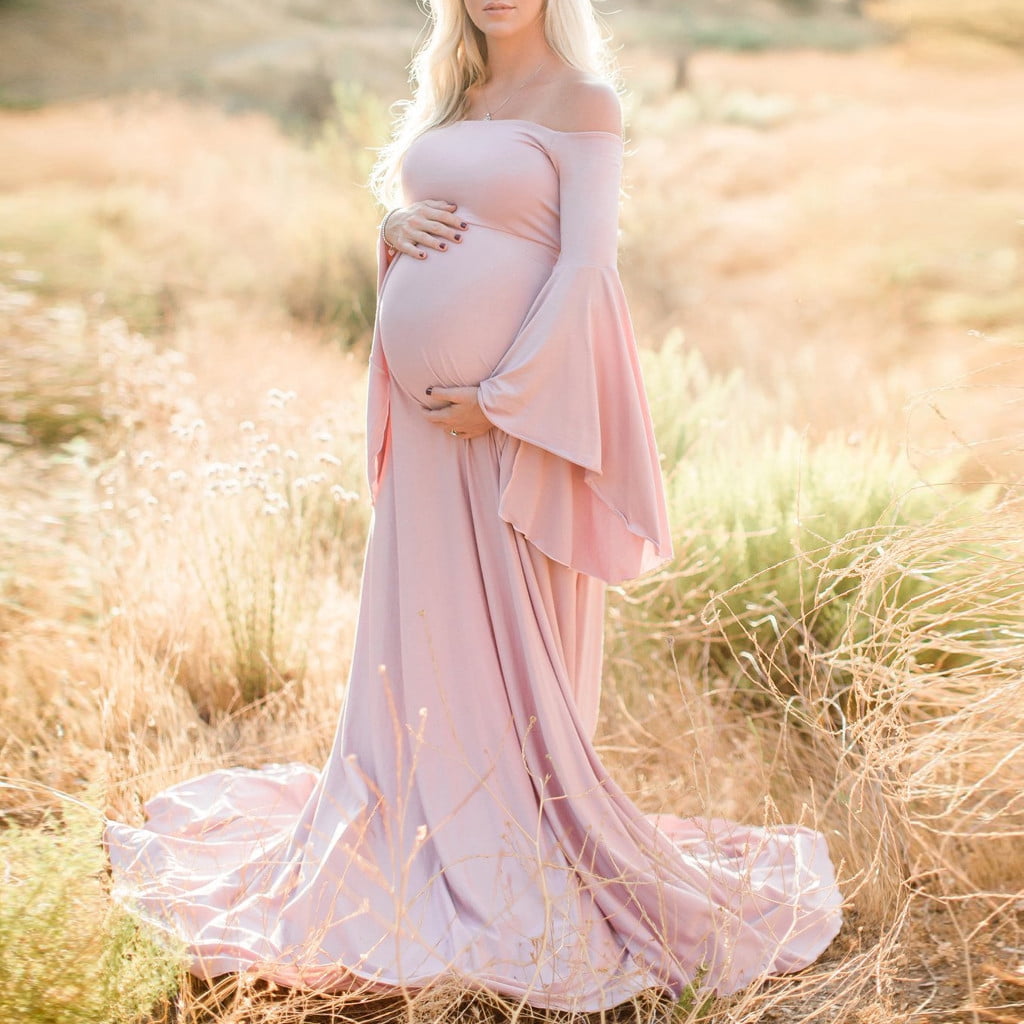 Ketyyh-chn99 Maternity Dress Casual Off Shoulder Ruched Maternity Gown Long Sleeve Maxi Photography Dress Pink,4XL - Walmart.com Ketyyh-chn99 Maternity Dress Casual Off Shoulder Ruched Maternity Gown Long Sleeve Maxi Photography Dress Pink,4XL - Walmart.com