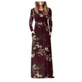 thumbnail image 1 of Ketyyh-chn99 Maxi Dresses for Women 2023 Casual Plus Size Casual High-Low Dress 2023 Red,M, 1 of 5