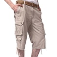 thumbnail image 1 of Ketyyh-chn99 Men Cargo Pants Pants Shorts with Pockets Loose Trousers Beige,42, 1 of 4