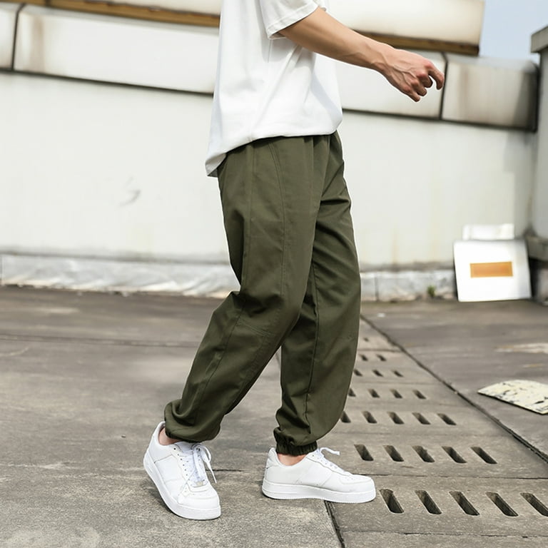 Green mens pants discount