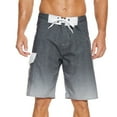 thumbnail image 1 of Ketyyh-chn99 Men's Swim Trunks Board Shorts with Pockets 2024 Swimwear Beach Shorts Bathing Suits for Men Gray,38, 1 of 5