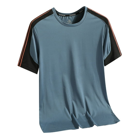 Ketyyh-chn99 Men T Shirts 2024 Summer Fashion Tshirt Shirt Casual Sport Shirts Blue,4XL