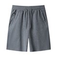 thumbnail image 1 of Ketyyh-chn99 Men's Boxer Shorts Lightweight Breathable Shorts Mens Casual Shorts Drawstring Cotton Shorts Dark Gray,5XL, 1 of 3
