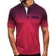 thumbnail image 1 of Ketyyh-chn99 Men's Fashion Polo Shirt Short Sleeves Collared T Shirt Golf Polo Red,L, 1 of 3