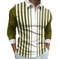 thumbnail image 1 of Ketyyh-chn99 Men's Fashion Polo Shirts Fall Male Blouse Long Sleeve Blouse Shirts Yellow,M, 1 of 4