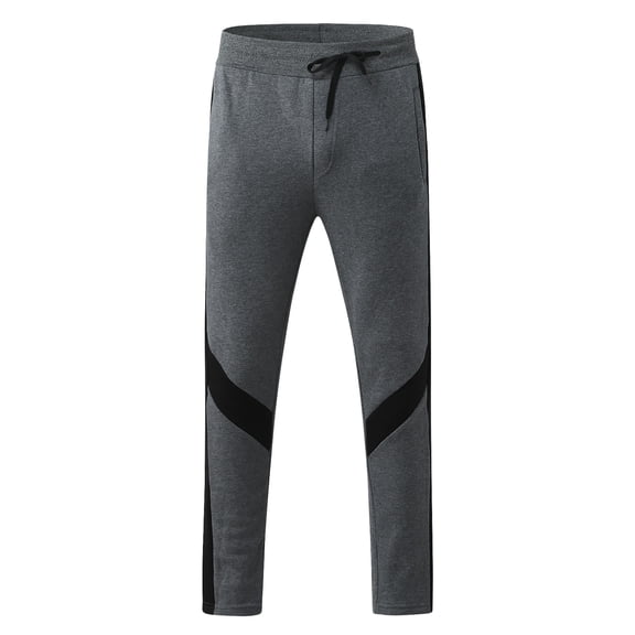 Ketyyh-chn99 Men's Joggers with Pockets Sweatpants Men Pants Yoga Pants Tight Leggings Stretchy Capris Sports Underwear Dark Gray,2XL
